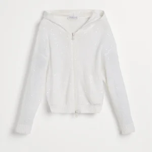 Linen and silk cardigan