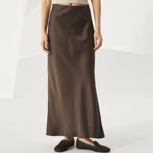 Fluid Bias-Cut skirt