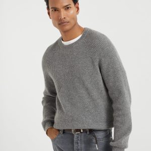 English Rib knit sweater
