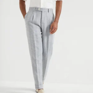 Diagonal twill trousers