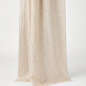 Cashmere and silk Diamond yarn scarf