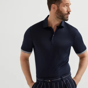 Polo with Faux-Layering