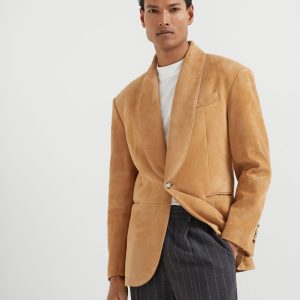 Suede blazer