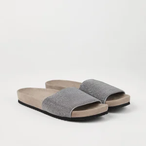 Suede slides