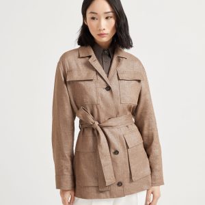 Sparkling twill Safari jacket