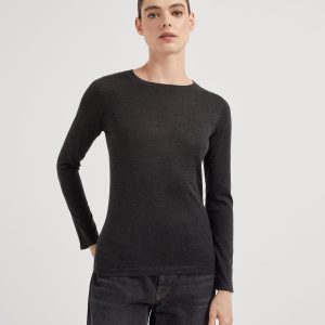 Cashmere and silk sweater