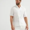 Shirt with camp collar