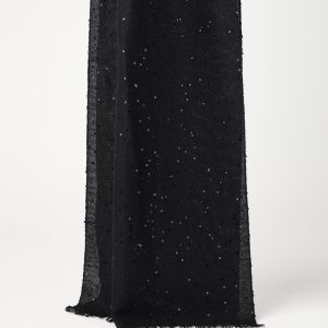 Cashmere and silk Diamond yarn scarf