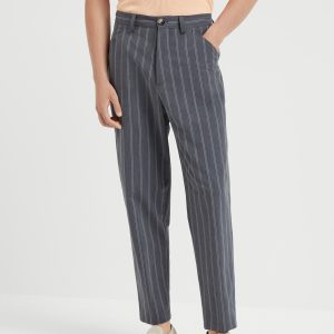 Chalk stripe trousers