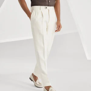 Diagonal twill trousers
