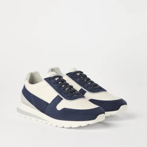 Calfskin and suede runners