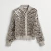 Dazzling Embroidery Bomber