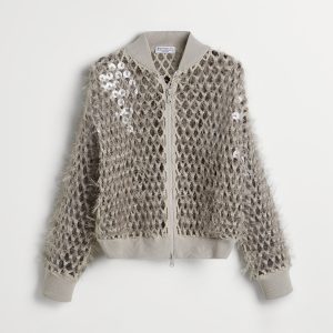 Dazzling Embroidery Bomber