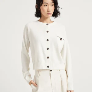 Cardigan with monili