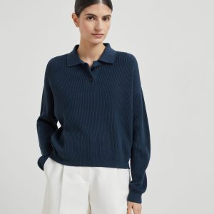 Polo-style sweater