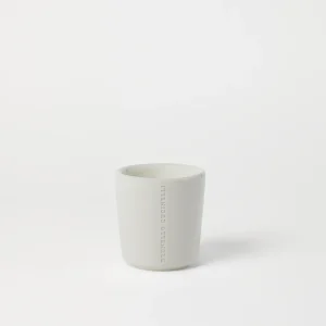 Candle in craquel??e vessel
