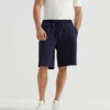French terry Bermuda shorts