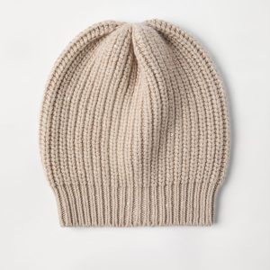 Cashmere and silk beanie