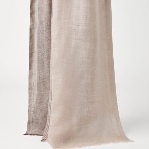 Linen and silk scarf