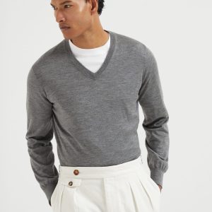 Cashmere and silk sweater