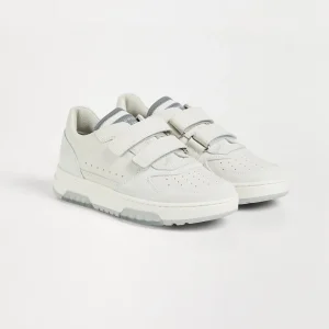 Calfskin and suede sneakers
