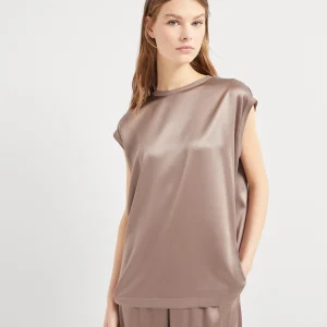 Satin T-shirt