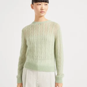 Cable knit sweater