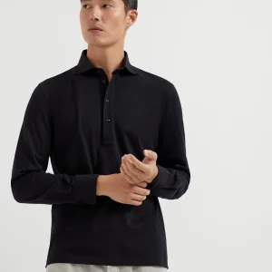 Jersey polo shirt