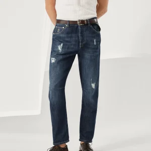 Leisure fit five-pocket trousers