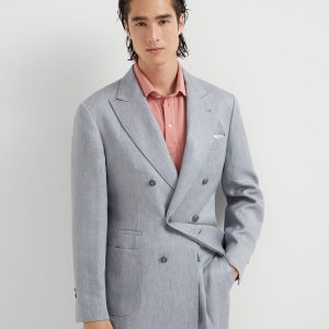Linen denim jacket