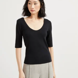 Ribbed jersey T-shirt