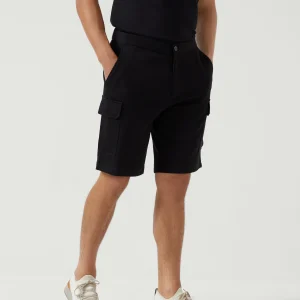 Double French terry Bermuda shorts