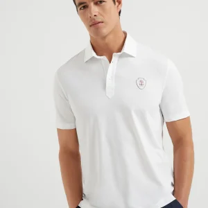 Polo with shirt collar