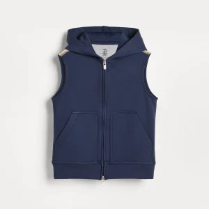 Hooded sweater vest