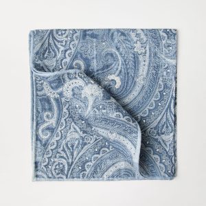Double face silk pocket square