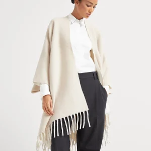 Double knit poncho
