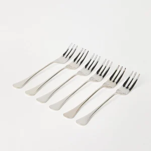 Silver-plated steel forks