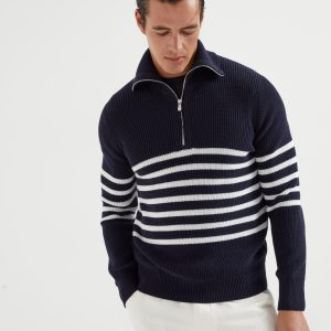 Half English rib sweater
