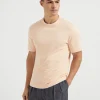 T-shirt with faux-layering