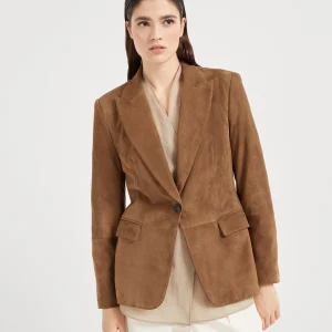 Suede blazer