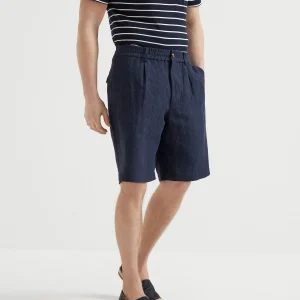 D??lav?? linen Bermuda shorts