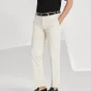 Gabardine garment dyed trousers