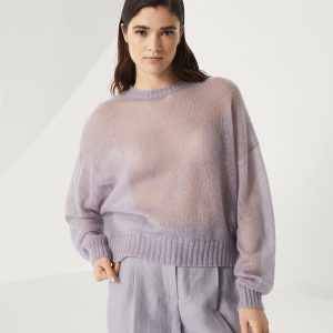 Sweater with monili