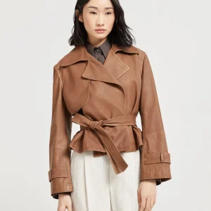 Vintage nappa Crop trenchcoat