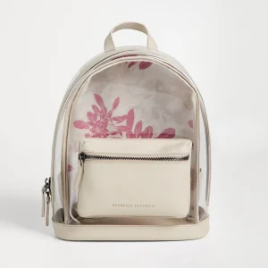 PVC backpack with Flower Print