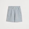 Linen Bermuda shorts