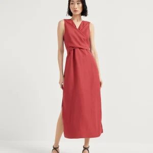 Wrap-effect dress