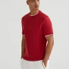 T-shirt with faux-layering