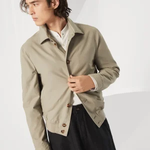 Water-resistant bomber jacket