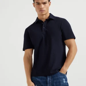 Piqu?? polo shirt